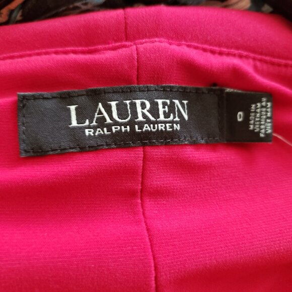 LAUREN RALPH LAUREN JERSEY OFF-THE-SHOULDER GOWN SIZE 0 - Picture 8 of 9